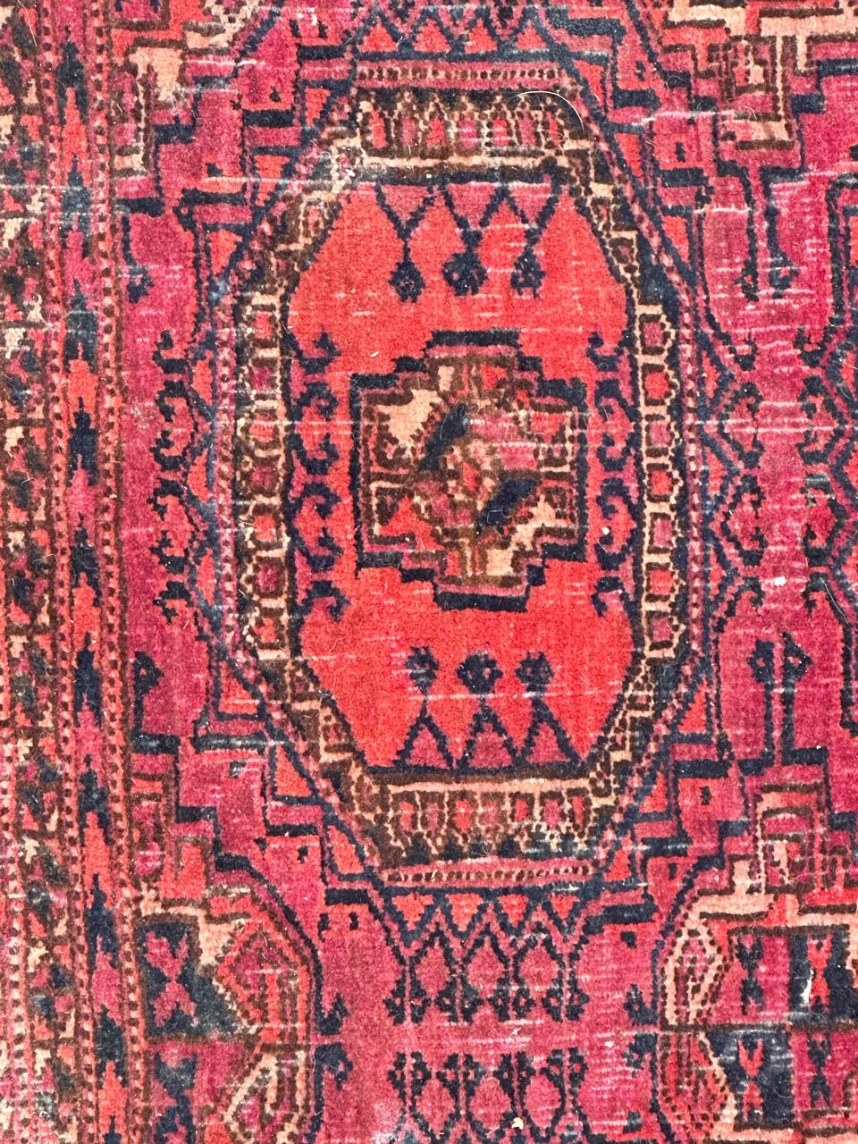  Antique Turkmen Yomut Chuval Horse Cover Rug For Sale 5