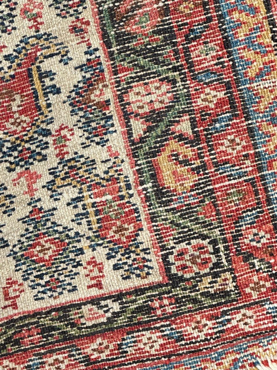 Bobyrug’s Beautiful Antique Decorative Kurdish Malayer Rug For Sale 12