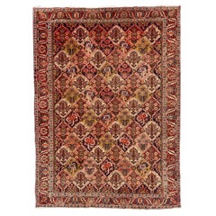 Il bellissimo tappeto vintage Bakhtiari colorato di Bobyrug