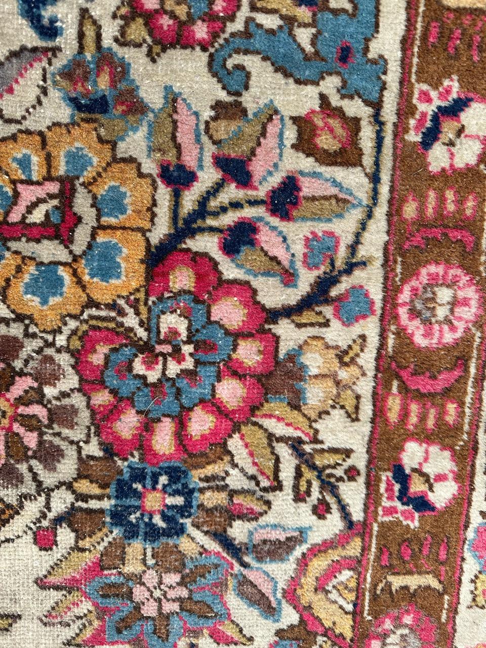 Bobyrug’s Beautiful large antique Kirman rug  For Sale 5