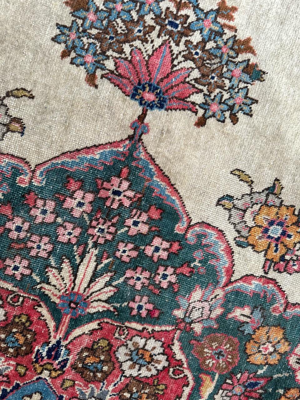 Bobyrug’s Beautiful large antique Kirman rug  For Sale 7