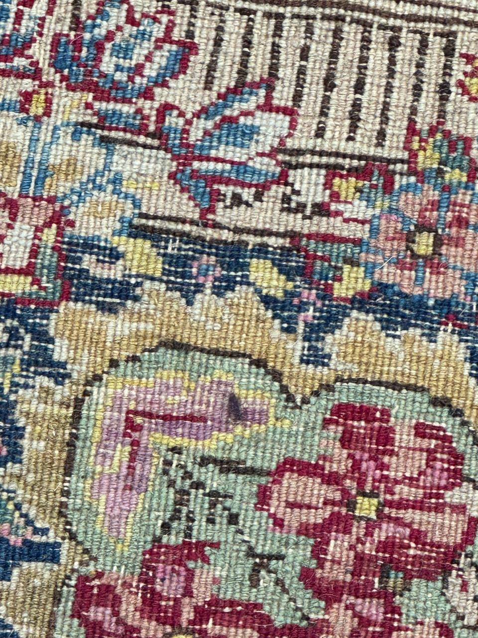 Bobyrug’s Beautiful large mid century distressed Kirman rug  For Sale 11