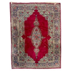 Schöner großer Kirman-Teppich aus der Mitte des Jahrhunderts