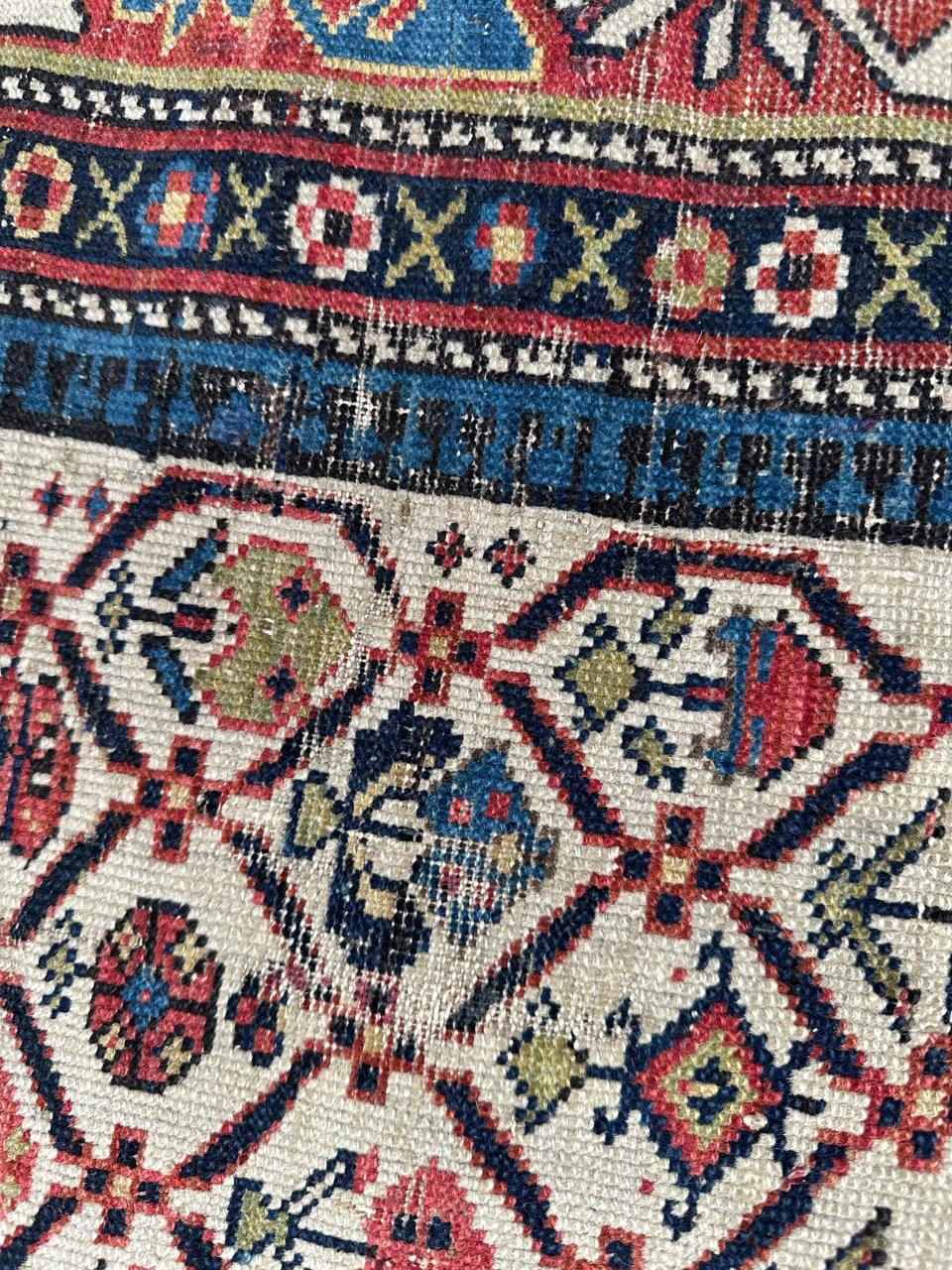 Bobyrug’s Beautiful little antique shirvan daghistan rug  For Sale 6