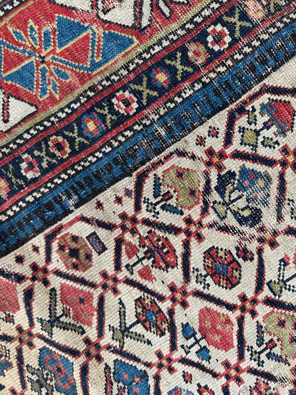 Bobyrug's Beautiful little antique shirvan daghistan rug  im Angebot 8