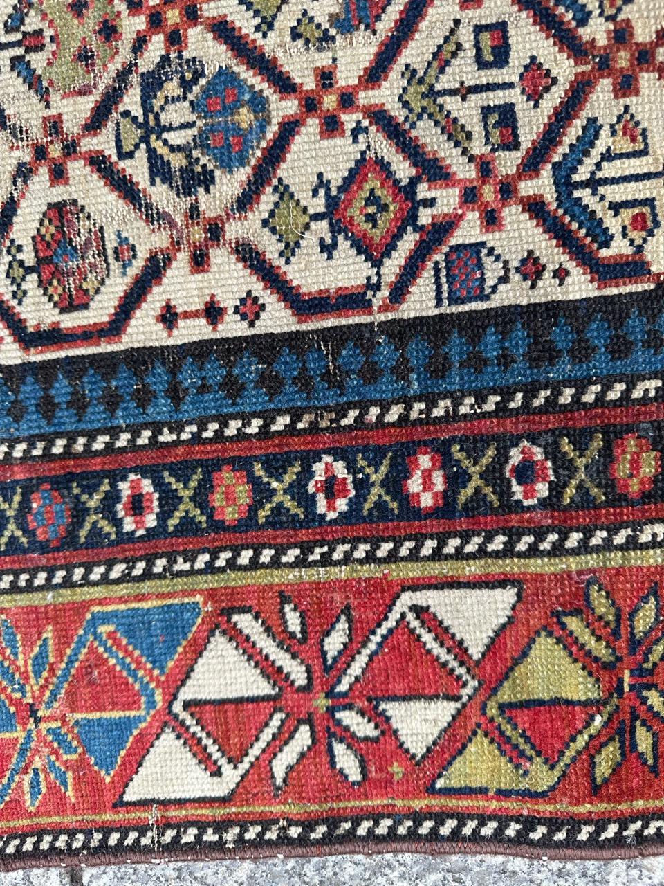 Bobyrug’s Beautiful little antique shirvan daghistan rug  For Sale 1