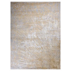 Bobyrug’s Beautiful New Hand Knotted, modern Abstract Design Rug