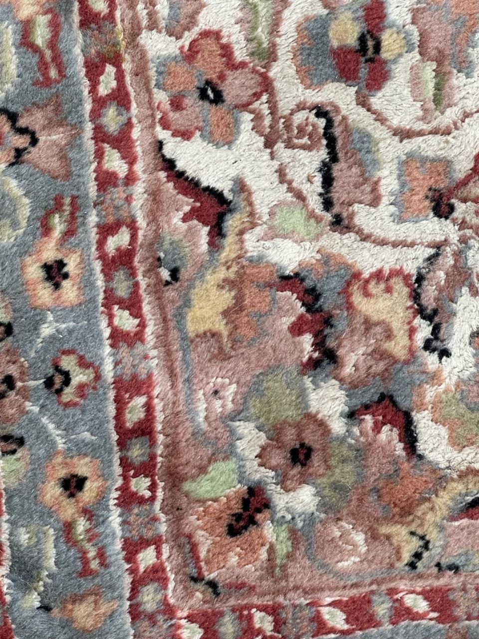 Wool Beautiful small vintage silk and wool Pakistani rug  For Sale