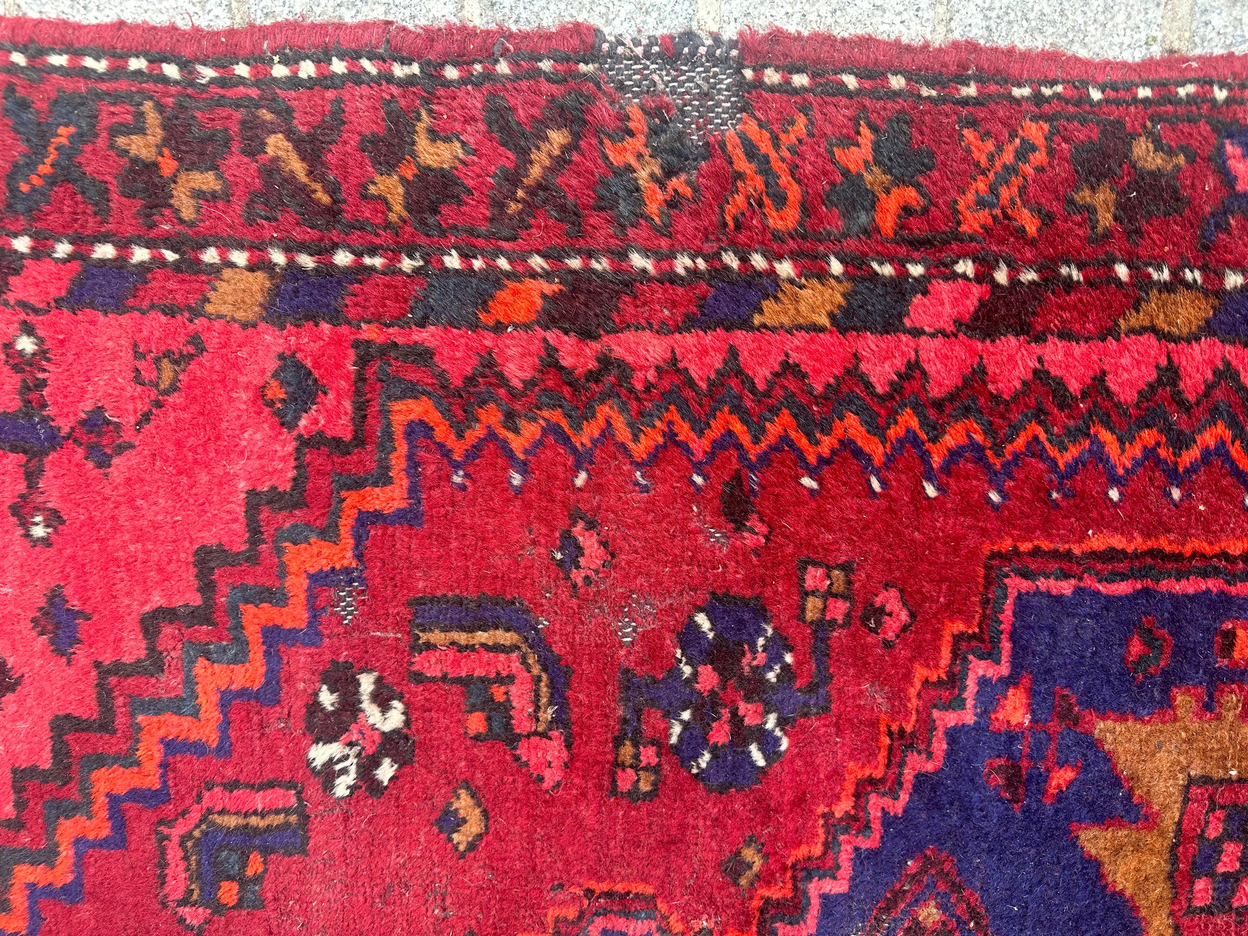 Bobyrug's Beautiful Vintage Hamadan Rug (tapis vintage de Hamadan) en vente 5