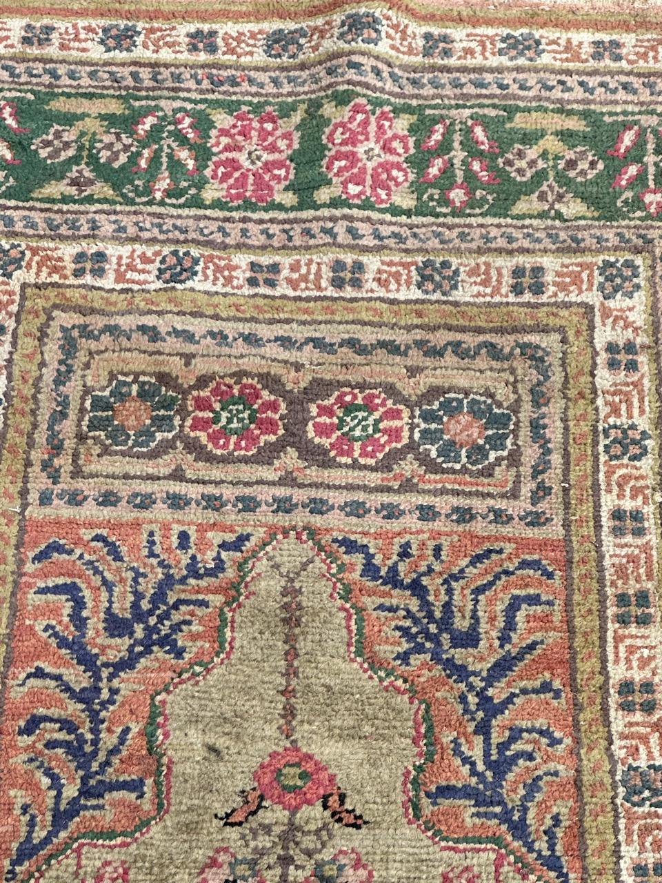 Bobyrug’s Beautiful vintage Turkish Kayseri silk rug  For Sale 4