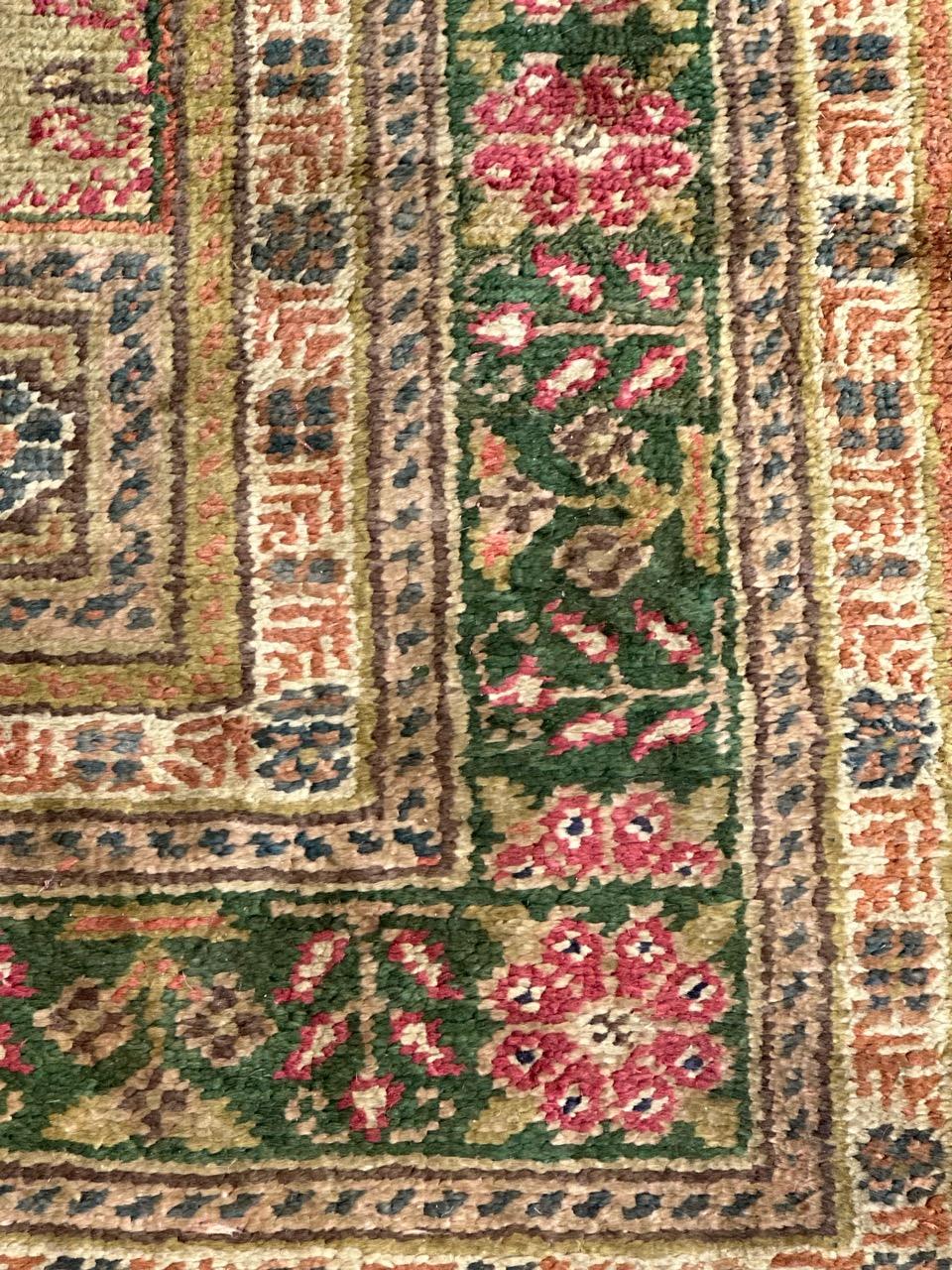 Bobyrug’s Beautiful vintage Turkish Kayseri silk rug  For Sale 2