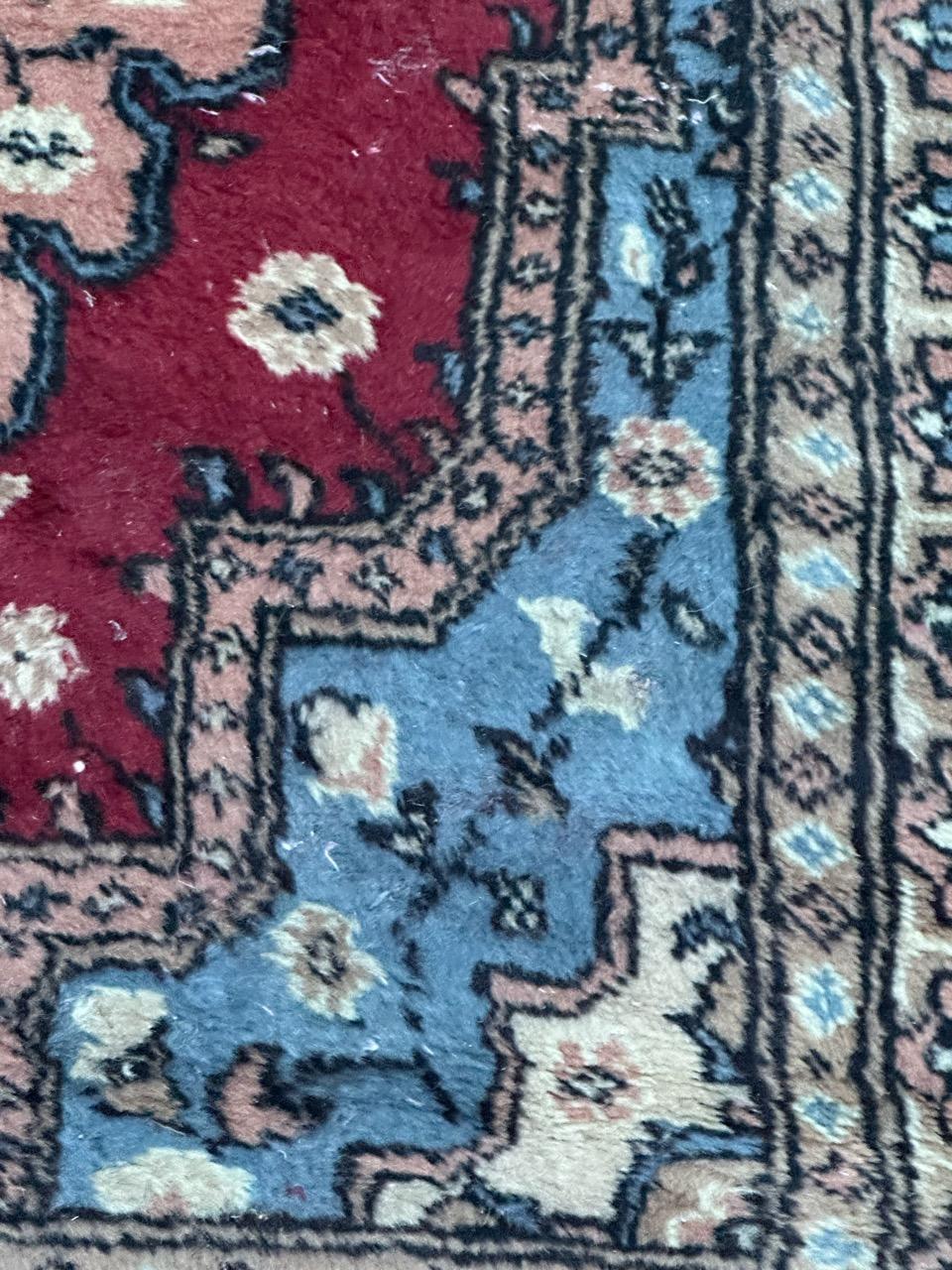 Bobyrug’s Beautiful vintage Turkmen style Pakistani rug  For Sale 5