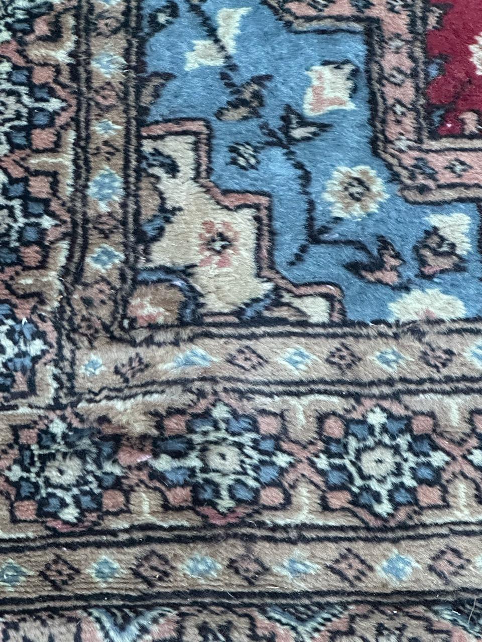 Bobyrug’s Beautiful vintage Turkmen style Pakistani rug  For Sale 6