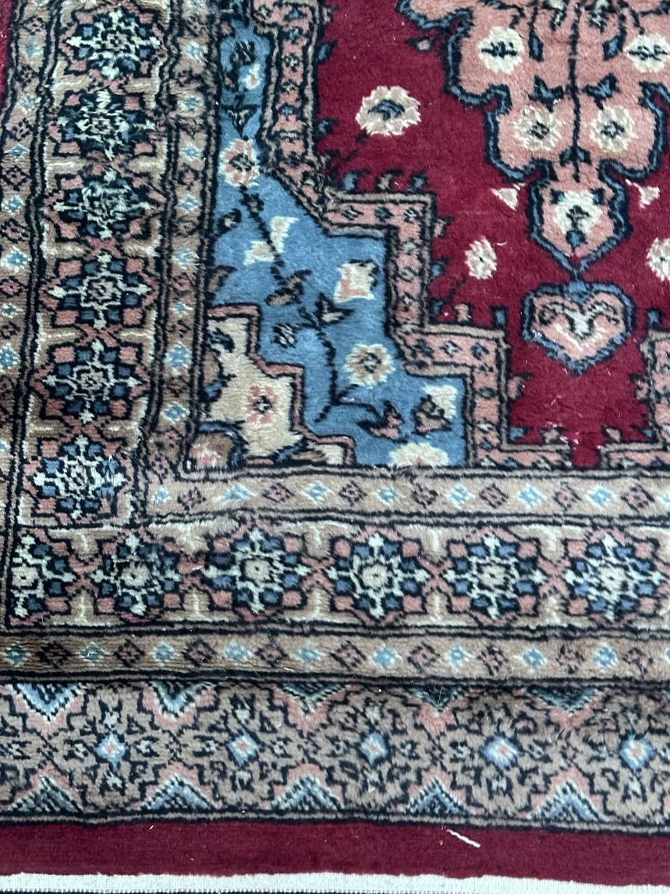Tribal Bobyrug’s Beautiful vintage Turkmen style Pakistani rug  For Sale