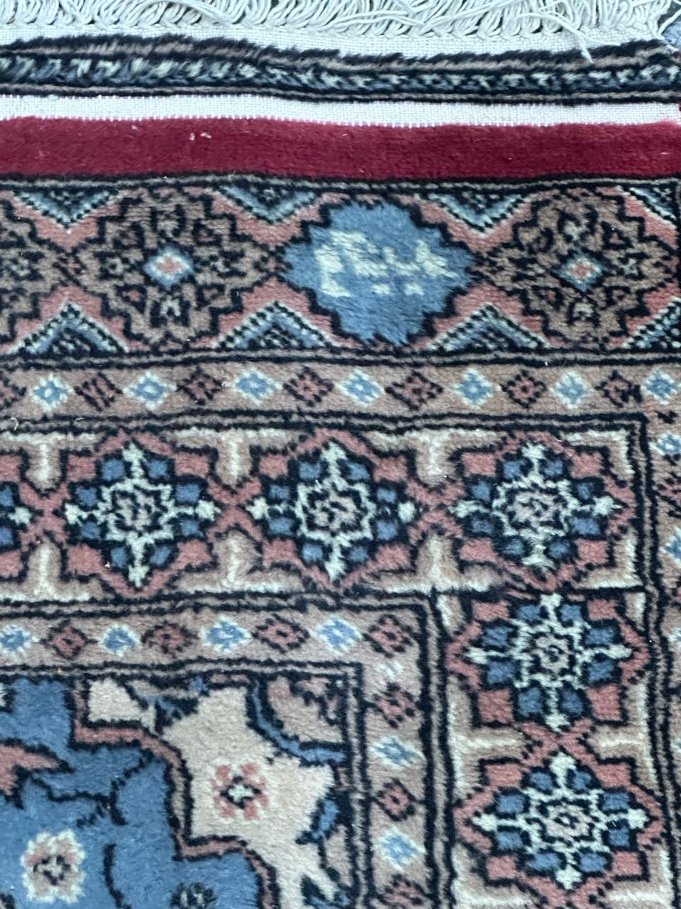 Bobyrug’s Beautiful vintage Turkmen style Pakistani rug  For Sale 2