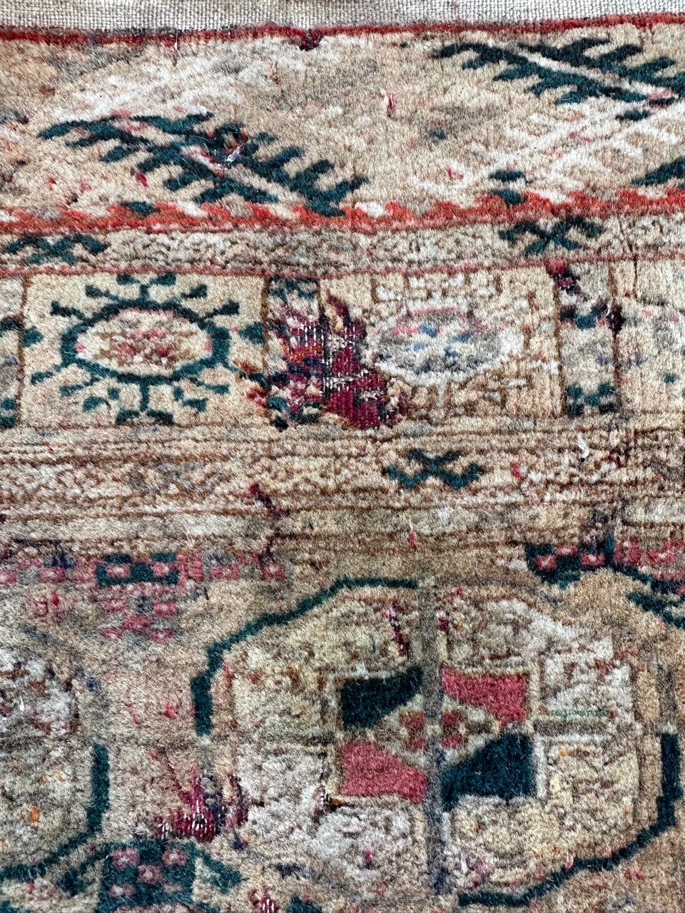 20th Century Bobyrug’s distressed antique Bokhara rug  For Sale