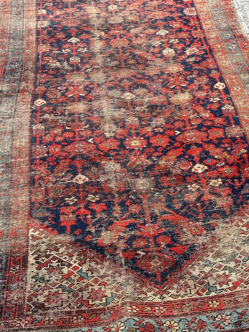 Bobyrug’s distressed antique malayer runner  For Sale 2