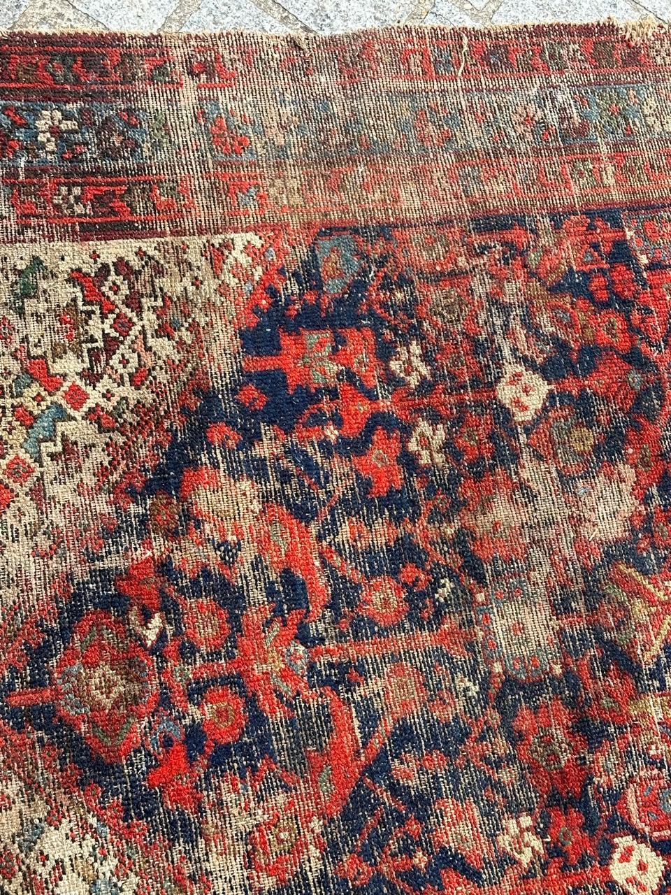 Bobyrug’s distressed antique malayer runner  For Sale 6
