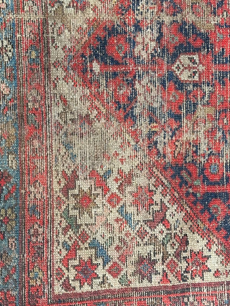 Asian Bobyrug’s distressed antique malayer runner  For Sale