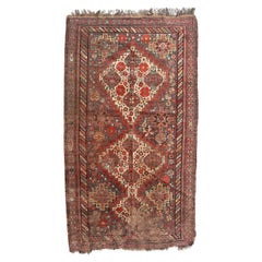 distressed Antique Shiraz rug