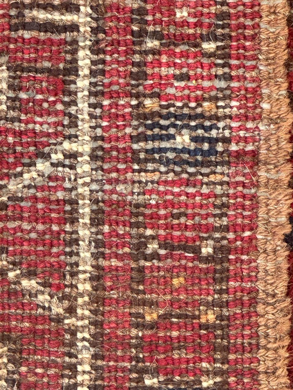 Bobyrug’s Distressed antique Turkmen rug  For Sale 6