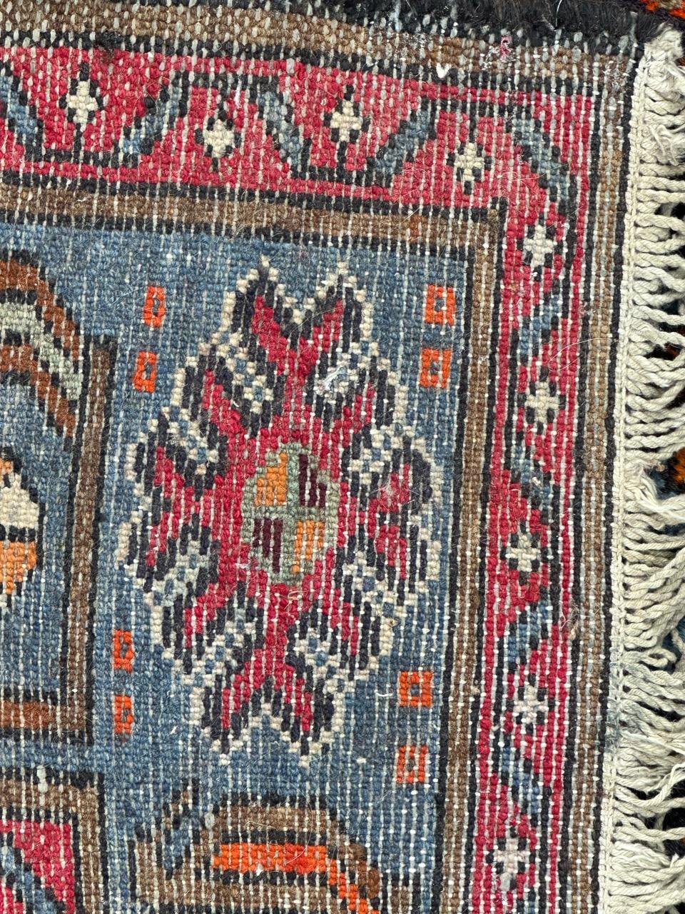 Bobyrug’s distressed mid century Hamadan rug For Sale 10