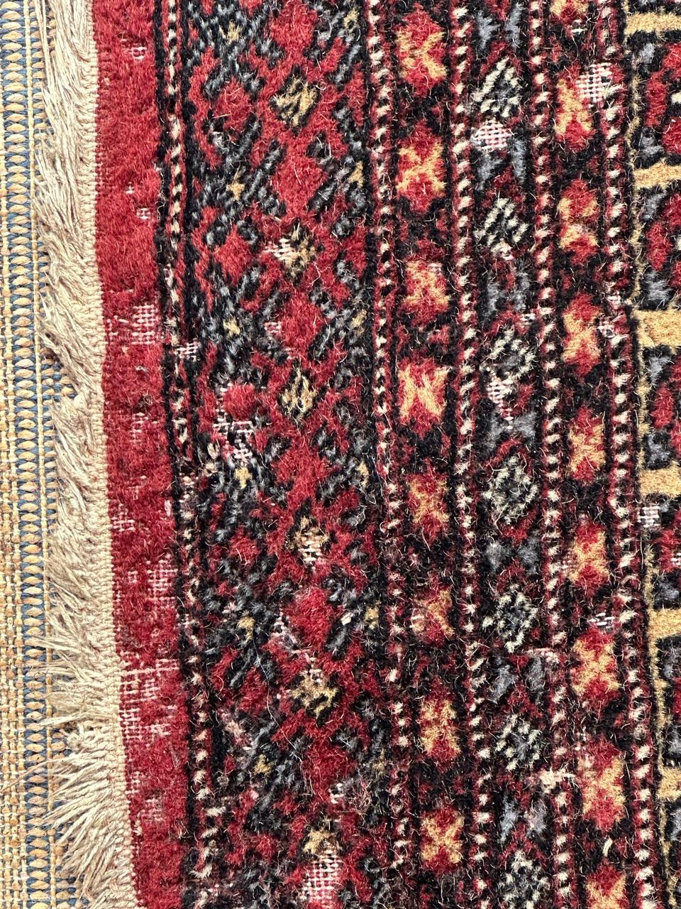 Tribal Bobyrug’s distressed vintage Pakistani rug  For Sale