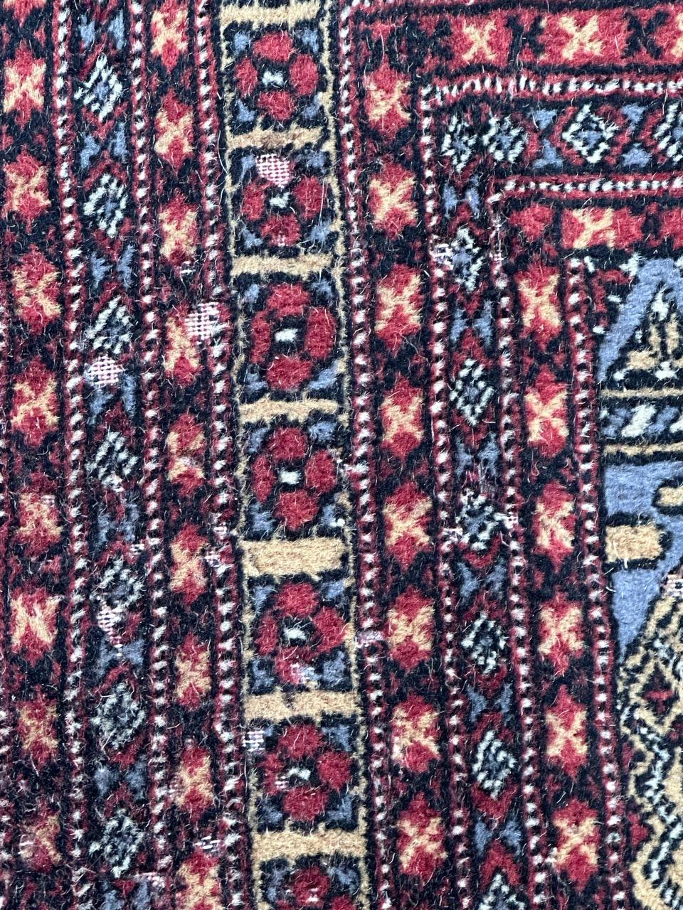 Hand-Knotted Bobyrug’s distressed vintage Pakistani rug  For Sale