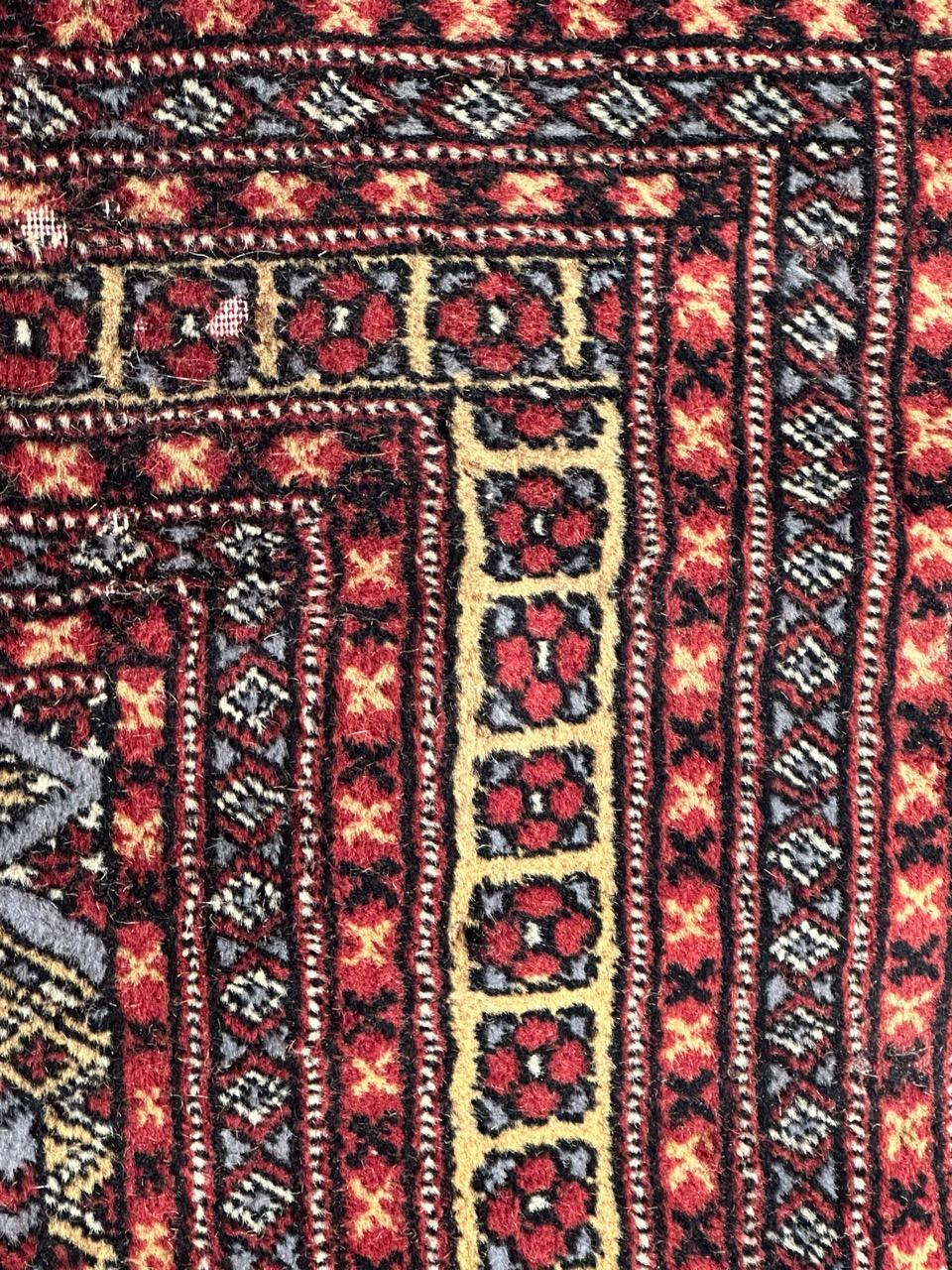 Bobyrug’s distressed vintage Pakistani rug  For Sale 1