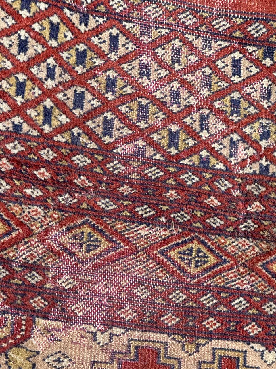 Bobyrug’s distressed vintage Pakistani rug Turkmen style  For Sale 4