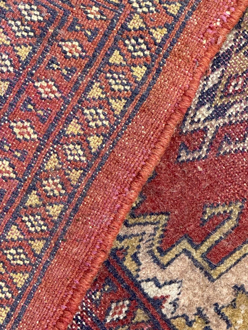Bobyrug’s distressed vintage Pakistani rug Turkmen style  For Sale 8