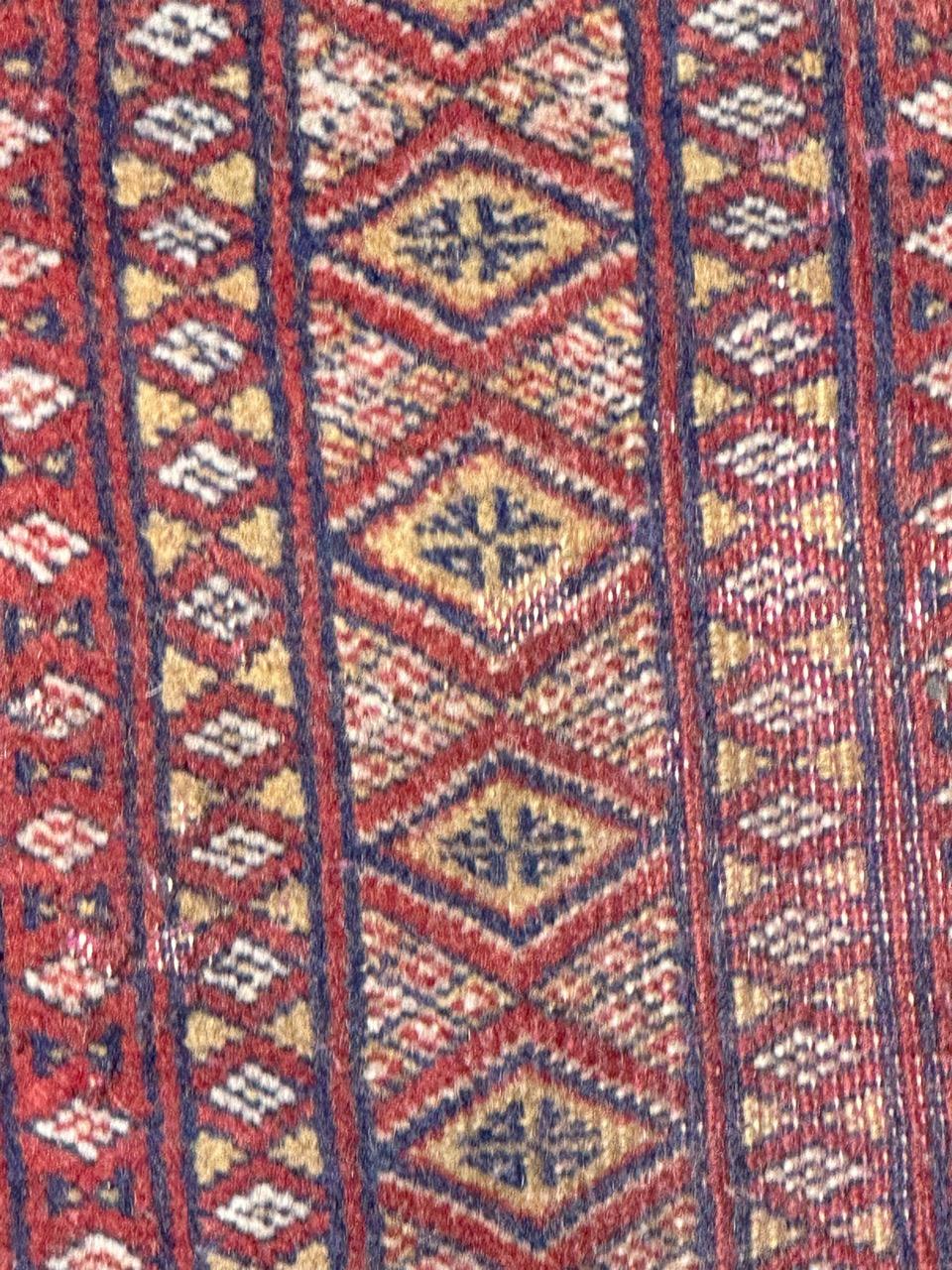 Bobyrug’s distressed vintage Pakistani rug Turkmen style  For Sale 1