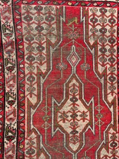 Bobyrug’s distressed vintage rustic mazlaghan rug