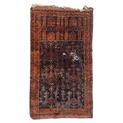 Bobyrug’s distressed Used tribal Baluch rug 