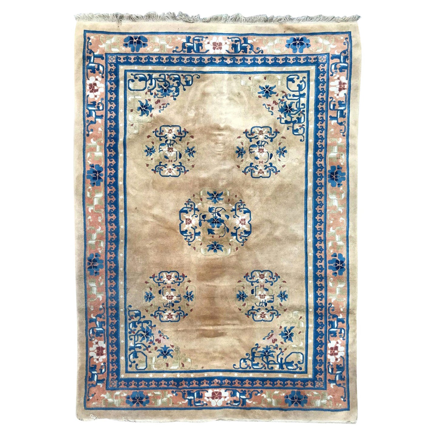 Tappeto cinese d'epoca fine di Bobyrug in vendita