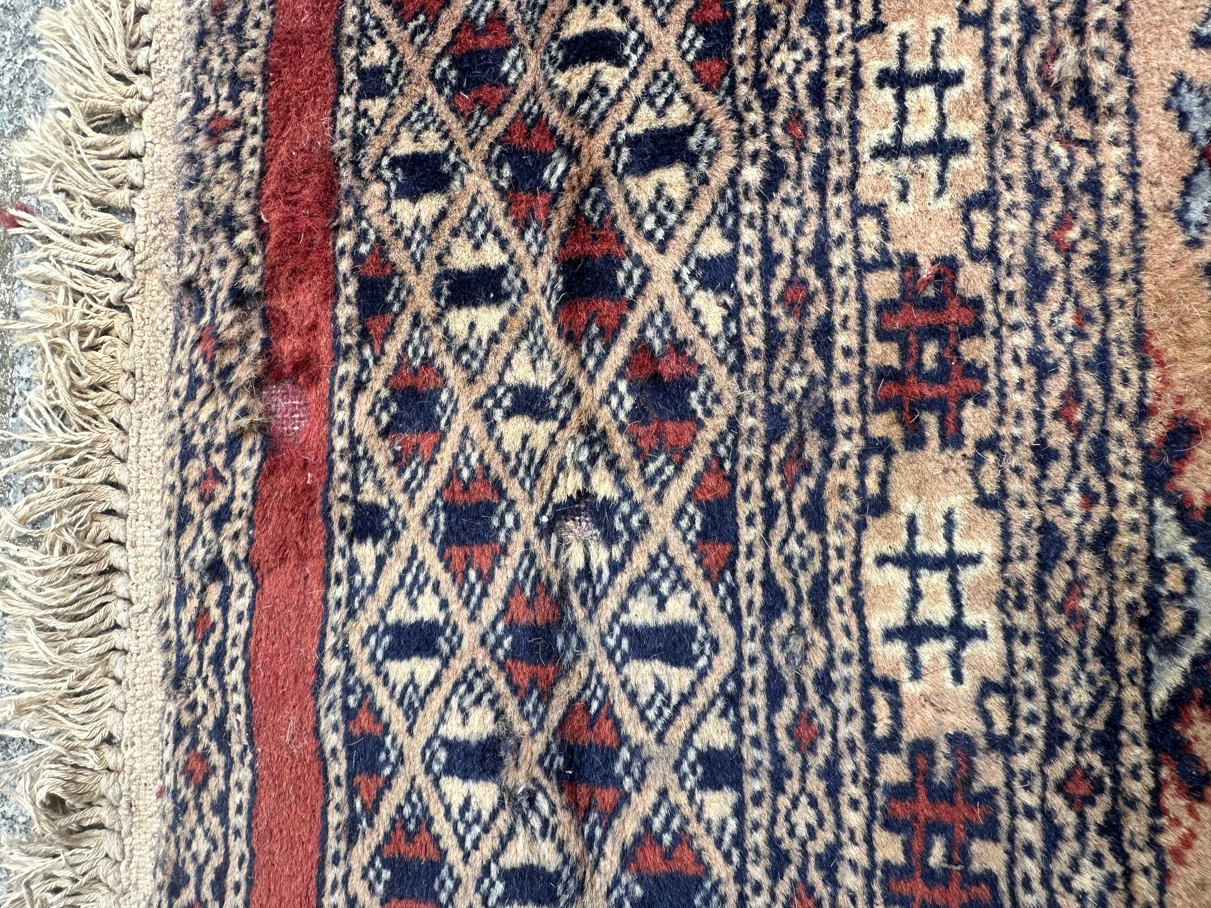 Bobyrug’s Long Pakistan Vintage Rug For Sale 9