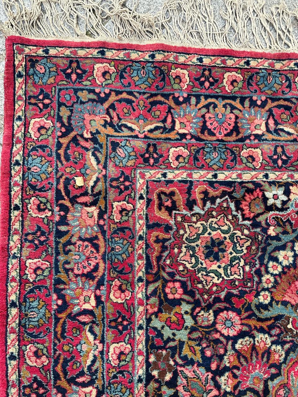 Bobyrug’s magnificent antique 19th century Isfahan rug  For Sale 5