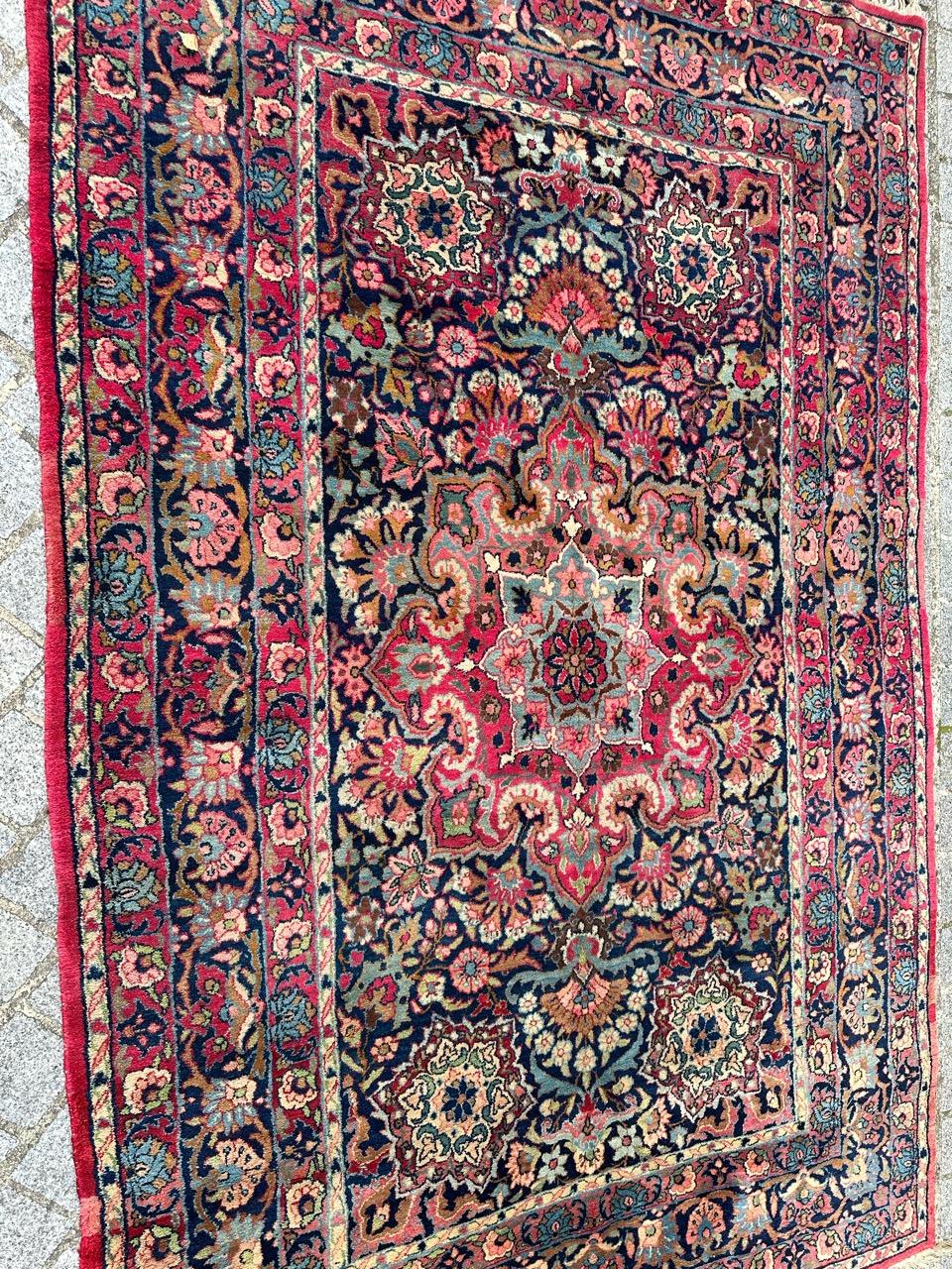 Bobyrug’s magnificent antique 19th century Isfahan rug  For Sale 7