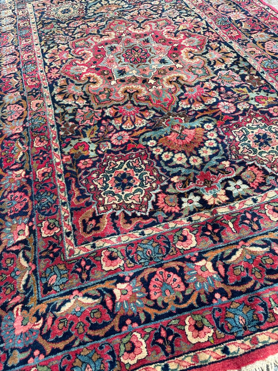Bobyrugs prächtiger antiker Isfahan-Teppich aus dem 19.  im Angebot 11