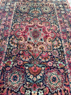 Bobyrug’s magnificent antique 19th century Isfahan rug