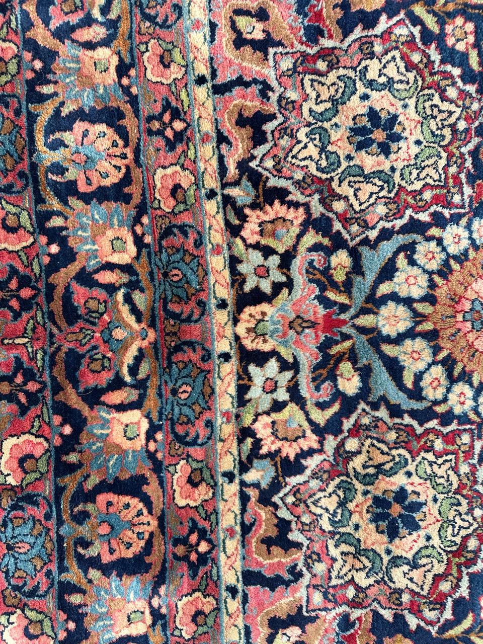 Wool Bobyrug’s magnificent antique 19th century Isfahan rug  For Sale