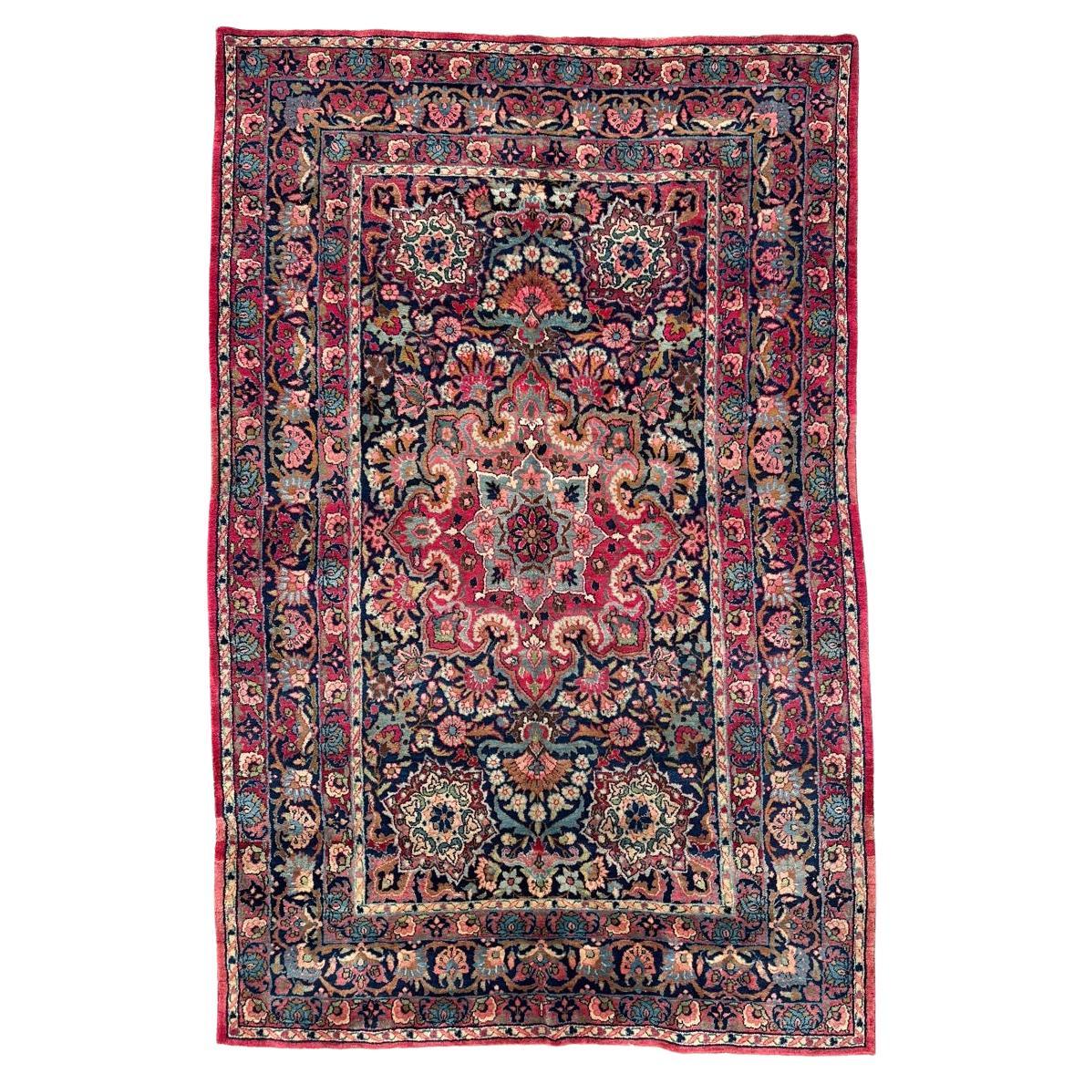 Bobyrugs prächtiger antiker Isfahan-Teppich aus dem 19.  im Angebot