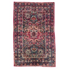 Bobyrugs prächtiger antiker Isfahan-Teppich aus dem 19. 