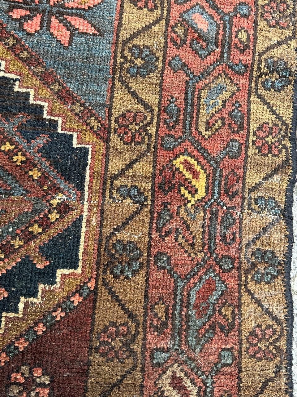 Bobyrug’s mid century tribal Kurdish rug  For Sale 4
