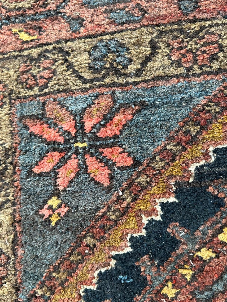 Bobyrug’s mid century tribal Kurdish rug  For Sale 6