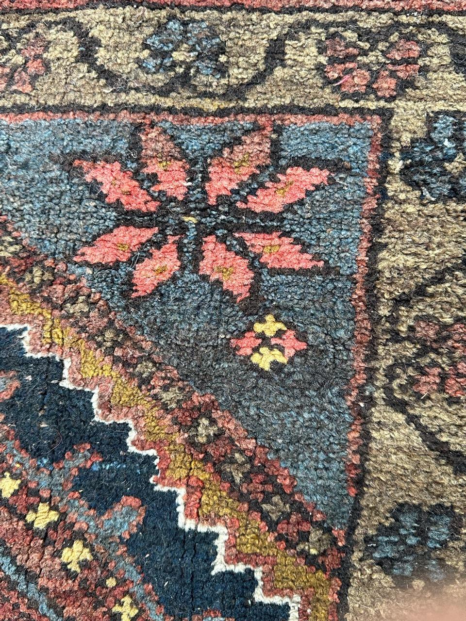 Bobyrug’s mid century tribal Kurdish rug  For Sale 7