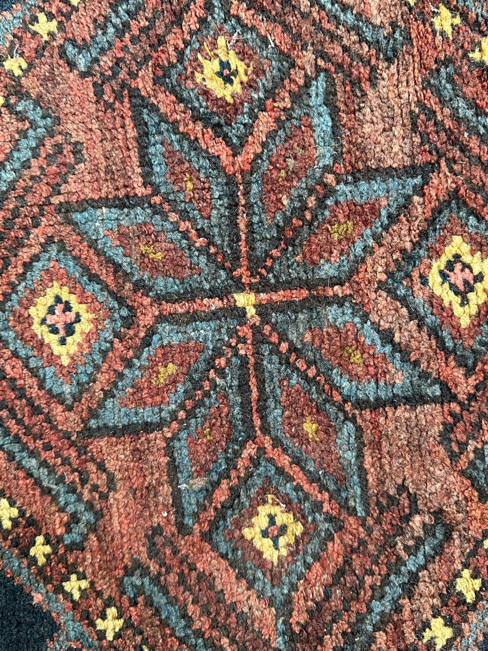 Bobyrug’s mid century tribal Kurdish rug  For Sale 8