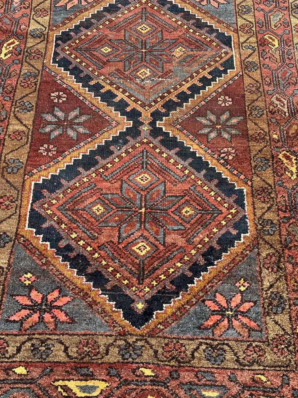 Bobyrug’s mid century tribal Kurdish rug  For Sale 9