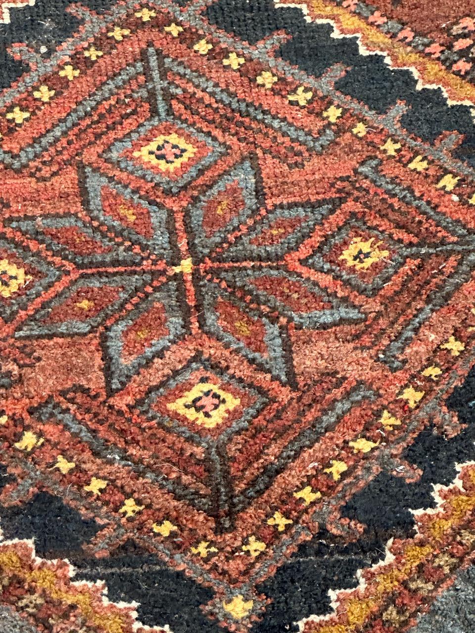 Asian Bobyrug’s mid century tribal Kurdish rug  For Sale