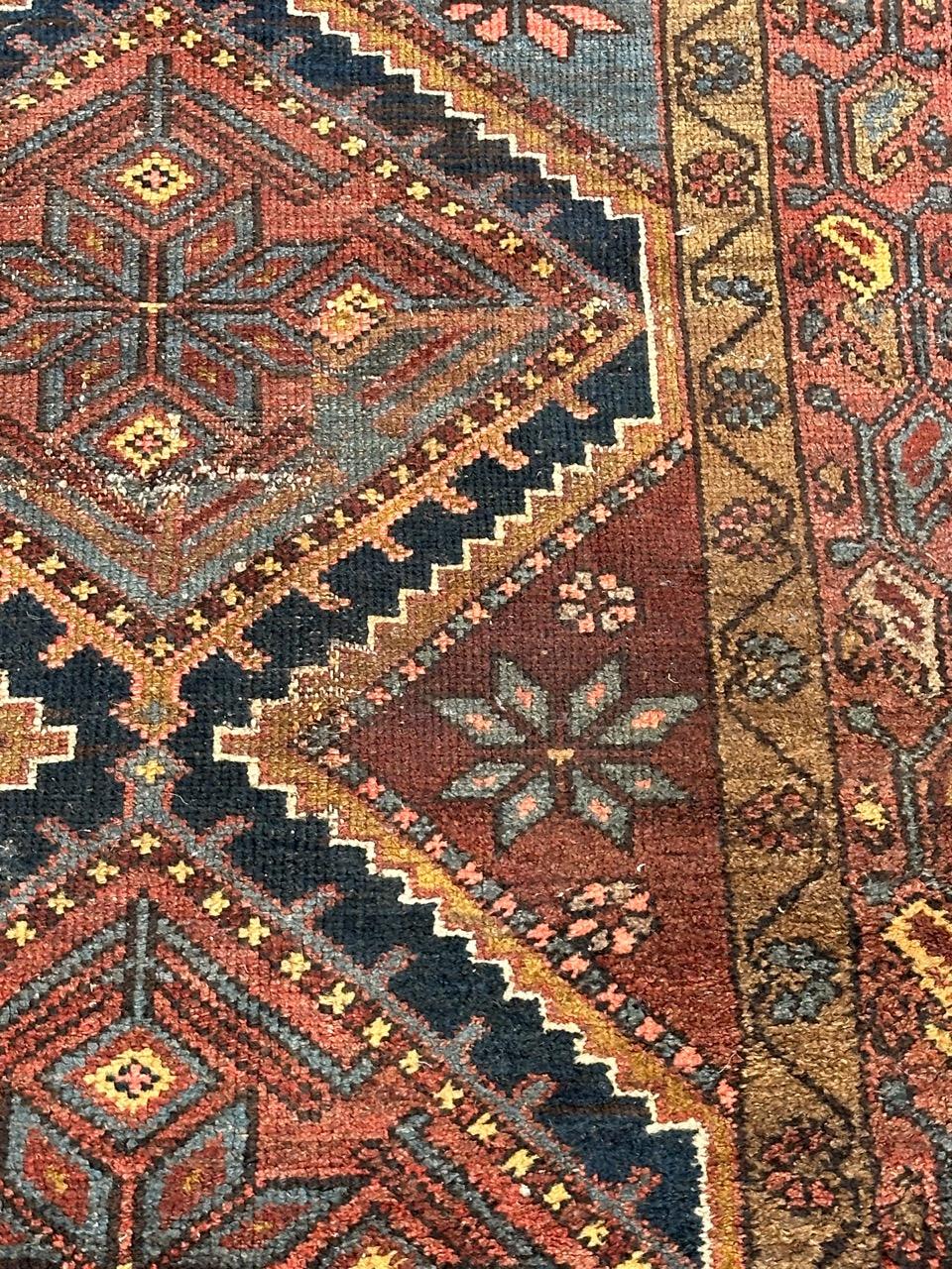 Bobyrug’s mid century tribal Kurdish rug  In Good Condition For Sale In Saint Ouen, FR